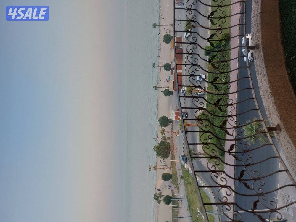 شقه للايجار شاطئ البلاجات السالميه صف اول على البحر مباش13