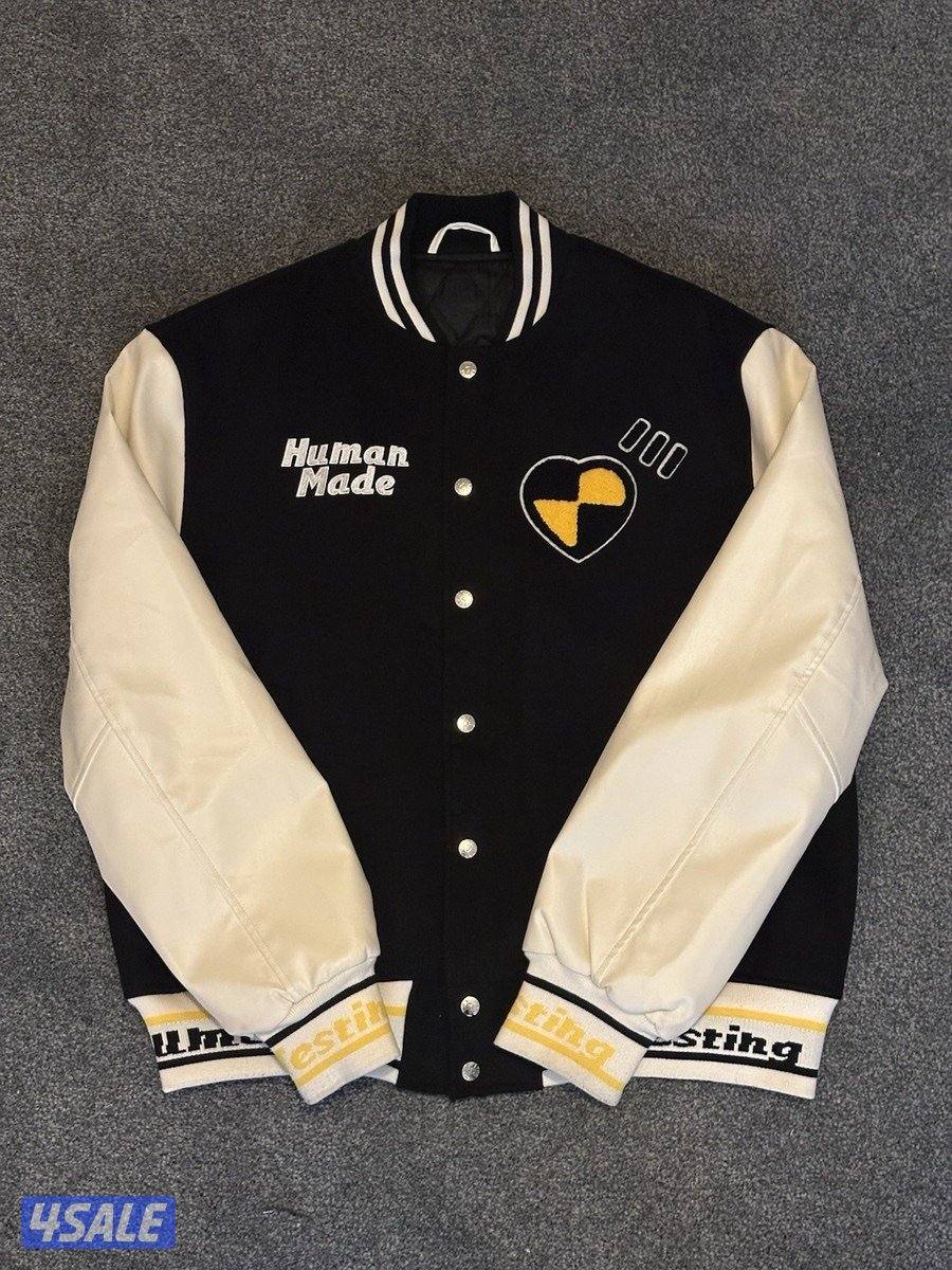 Human Made x Asap Rocky Human Testing Varsity Jacket0