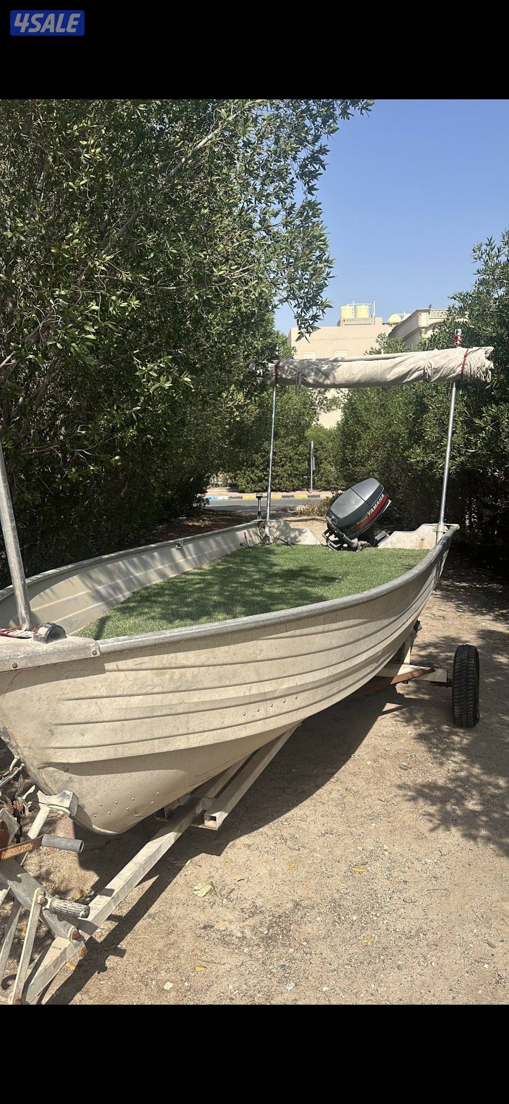 للبيع طراد المنيوم ١٤ مكينه٢٥ ياماها0