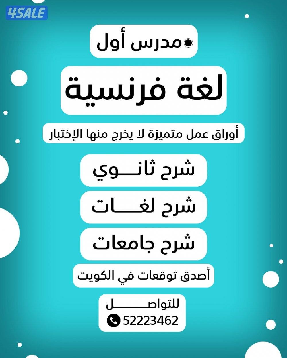 رئيس قسم اللغه الفرنسيه خبره طويله بالكويت4