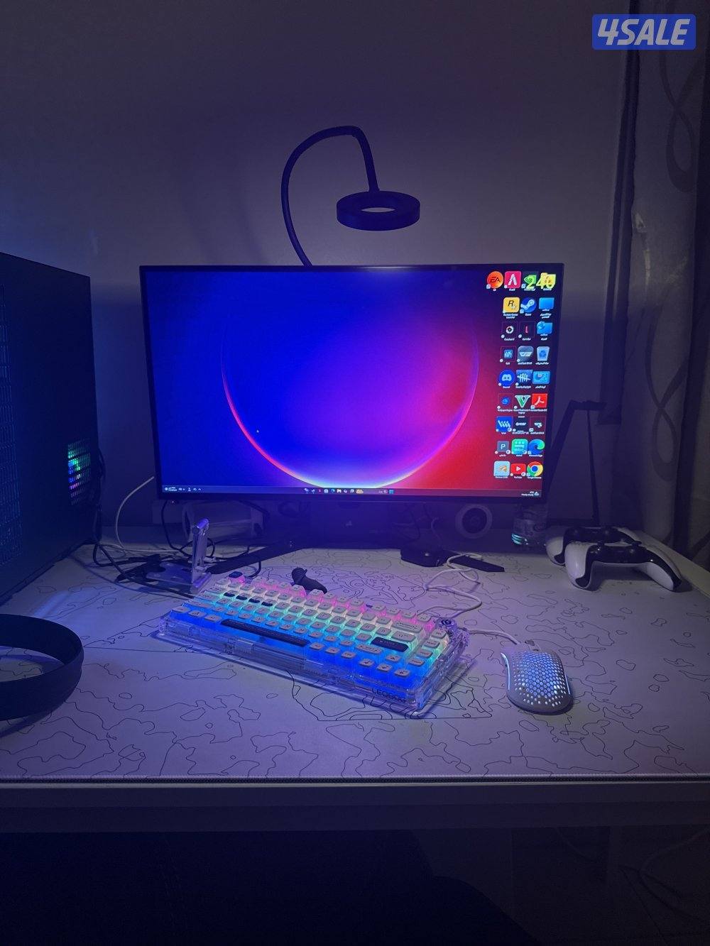 للبيع ست اب كامل تحت الكفاله سنه rtx5060ti i7:14700/1teri :ssd0