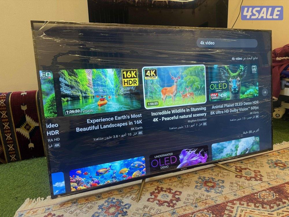 للبيع تلفزيون سوني 65 بوصه3