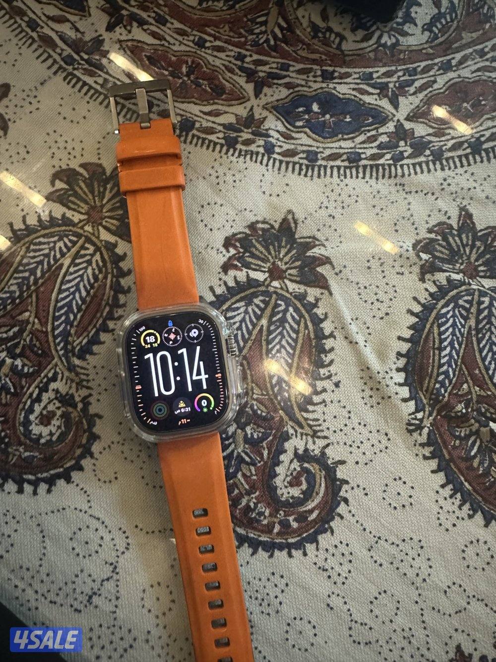 ساعة ابل ألترا إصدار 1 مع الكرتونة و الشحن بدون اي خدوش استعمال خفيف2