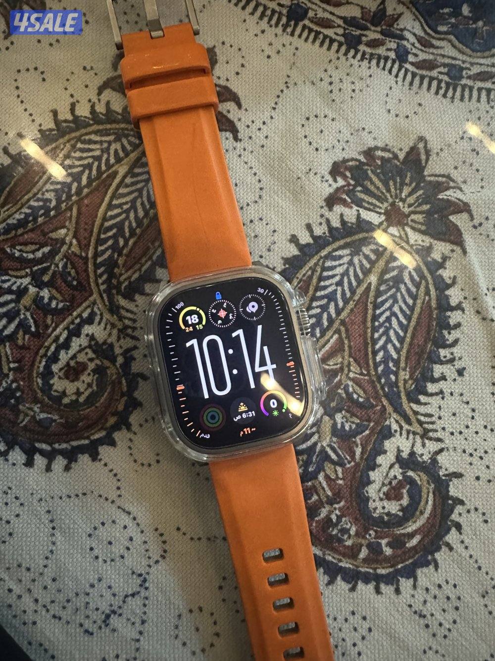 ساعة ابل ألترا إصدار 1 مع الكرتونة و الشحن بدون اي خدوش استعمال خفيف4