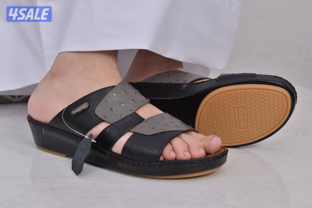 ‏أحذية رجالي التميمه جلد طبيعي1