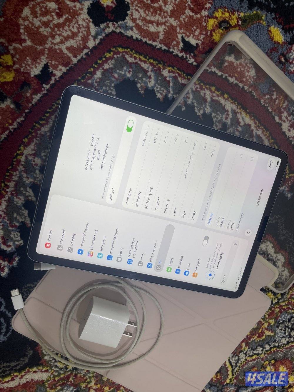 ايباد ابل برو 11 انش 128 قيقا بايت ام تو معالج m2 بطارية 95 موديل 20231