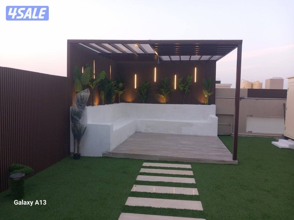 تنسيق الحدائق الداخلية والخارجية وتوريد الثيل الصناعي والطبيعى وتركيب3