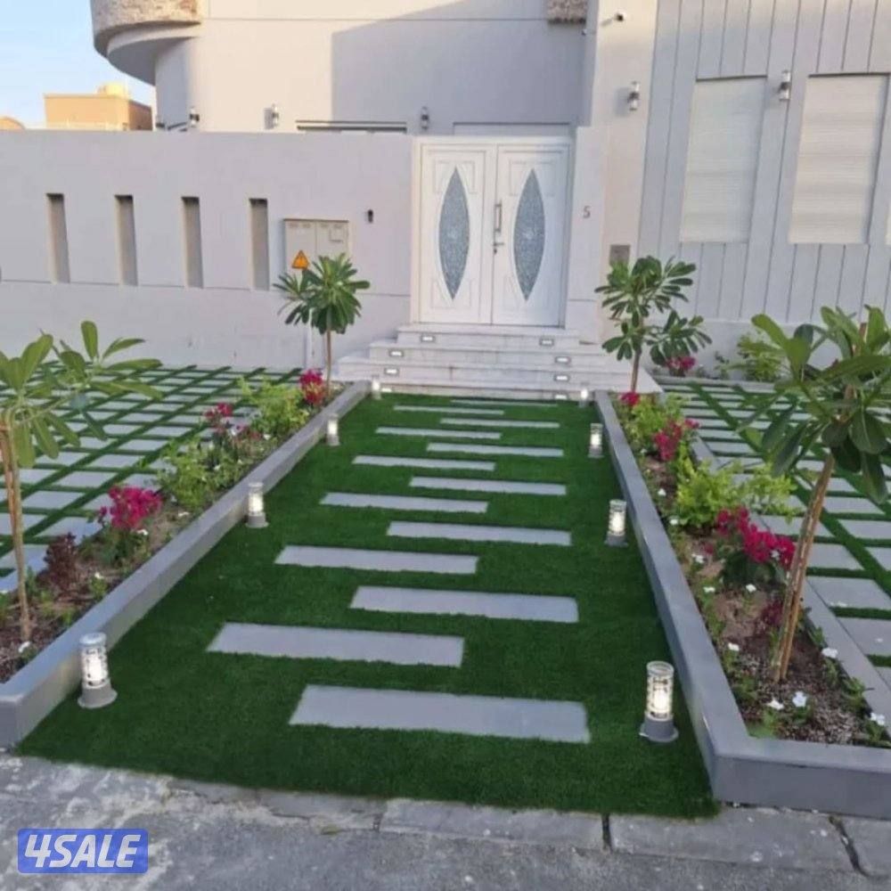 تنسيق الحدائق الداخلية والخارجية وتوريد الثيل الصناعي والطبيعى وتركيب4