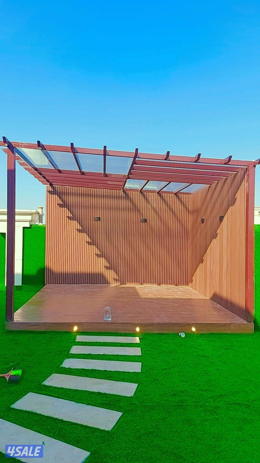 تنسيق الحدائق الداخلية والخارجية وتوريد الثيل الصناعي والطبيعى وتركيب5