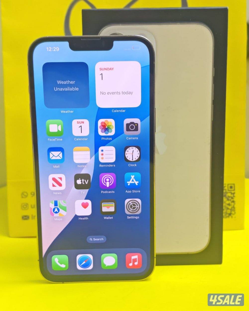 ايفون 13 برو ماكس – 256 جيجا – ذهبي بطارية 96% مستعمل نظيف4