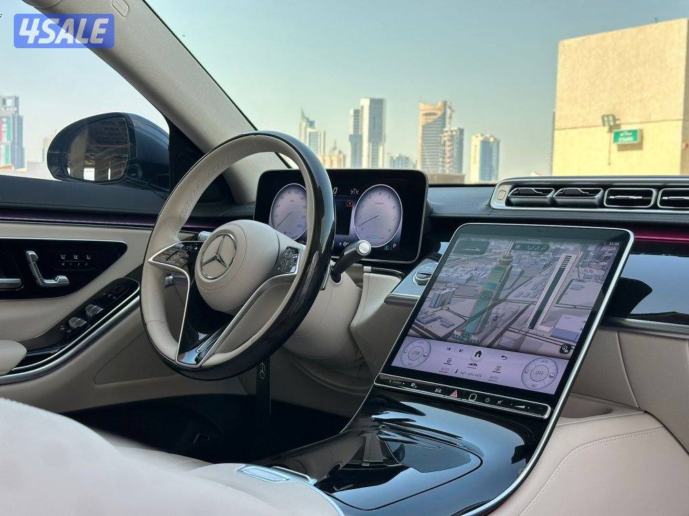مرسيدسS500 موديل2022 عداد10الاف وارد الملا تحت الكفاله+سيرفس منتظم7