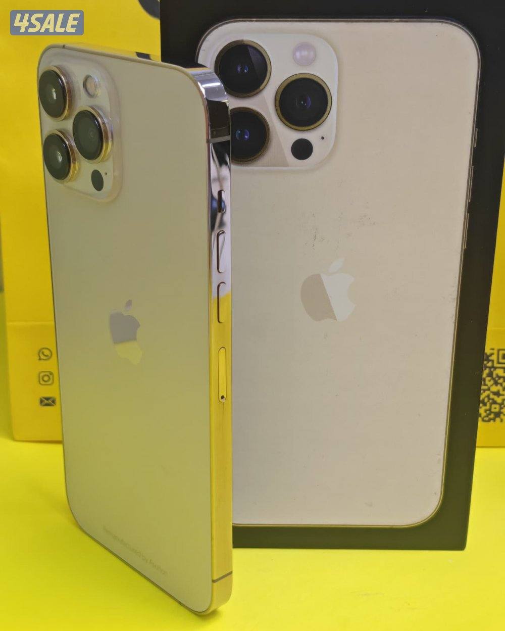 ايفون 13 برو ماكس – 128 جيجا – ذهبي بطارية 79% مستعمل كالجديد4