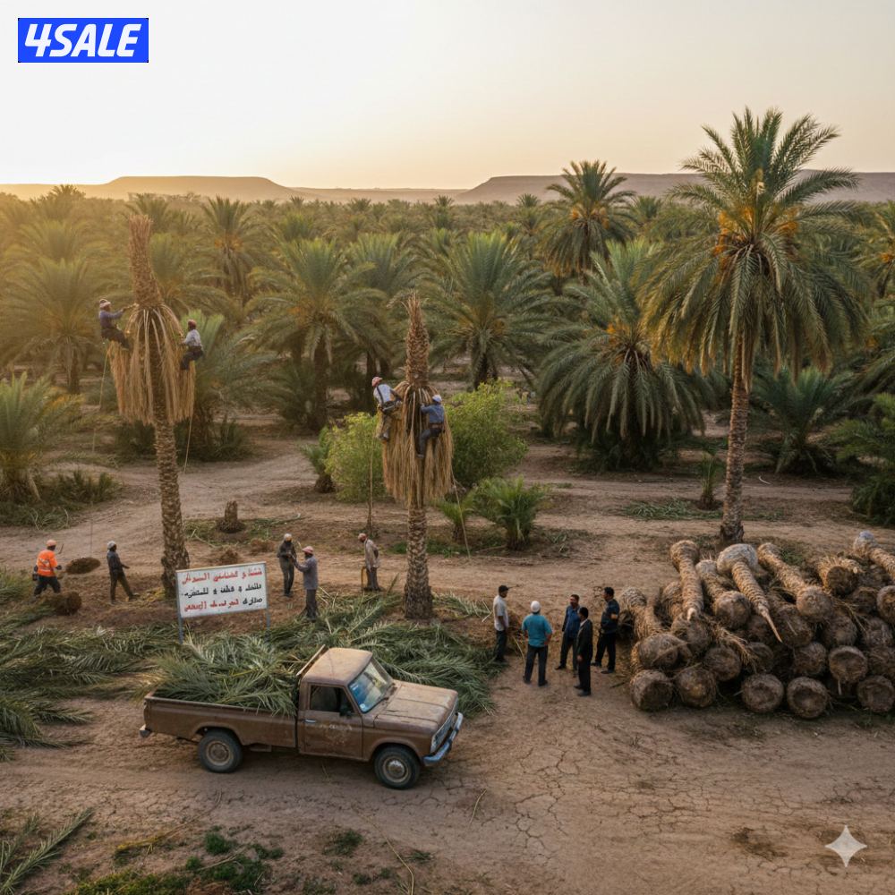 تنظيف النخل تكريب النخل شلع وزراعة النخل ببع وشراء النخل هوازي ابو جاس2