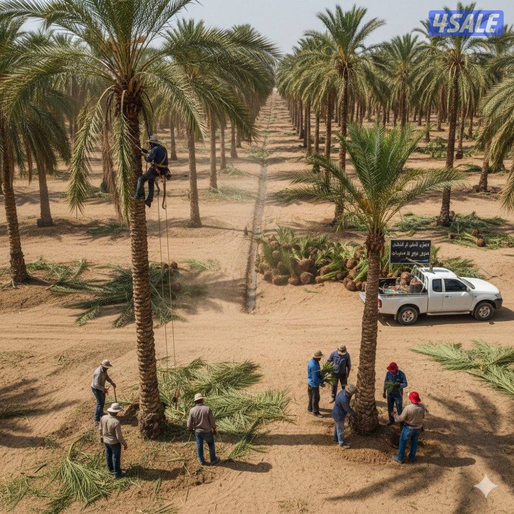 تنظيف النخل تكريب النخل شلع وزراعة النخل ببع وشراء النخل هوازي ابو جاس6