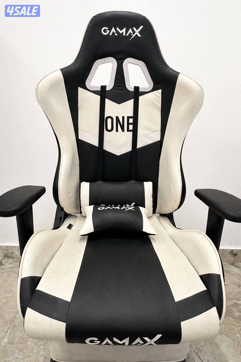 GAMAX Gaming Chair - black & white - كرسي قيمنق للبيع3