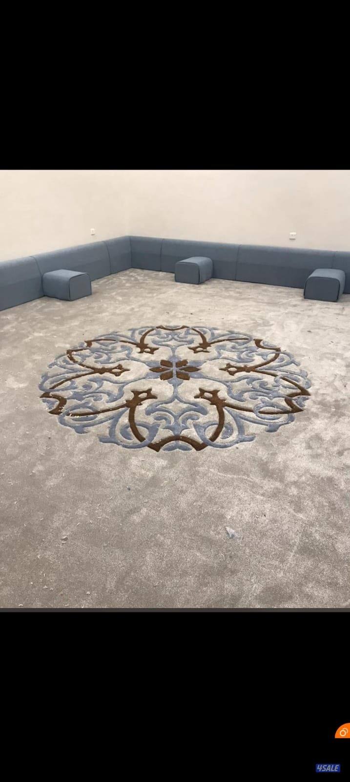 يوجد لدينا جميع انواع السجاد مشجر ساده فندقي تفصيل مساند حفر يدوي جديد14