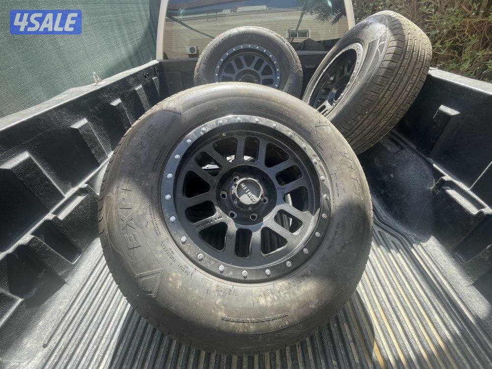 للبيع تواير جديده استعمال بسيط مع رنقات ميثود 6 براغي2