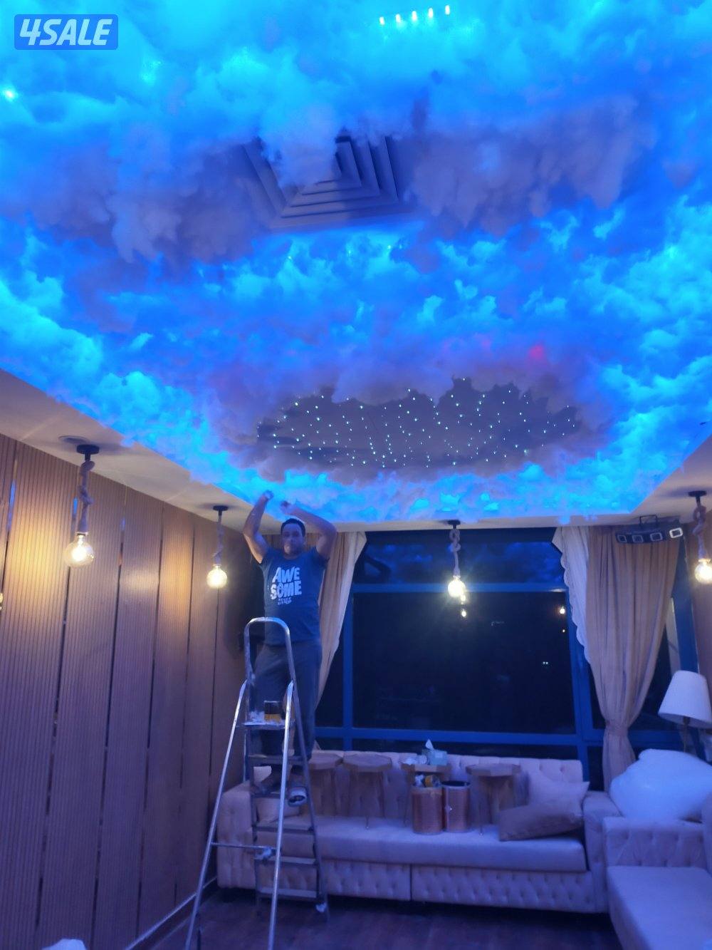 اصباغ وتركيب ورق جدران وتركيب باركيه خشب1