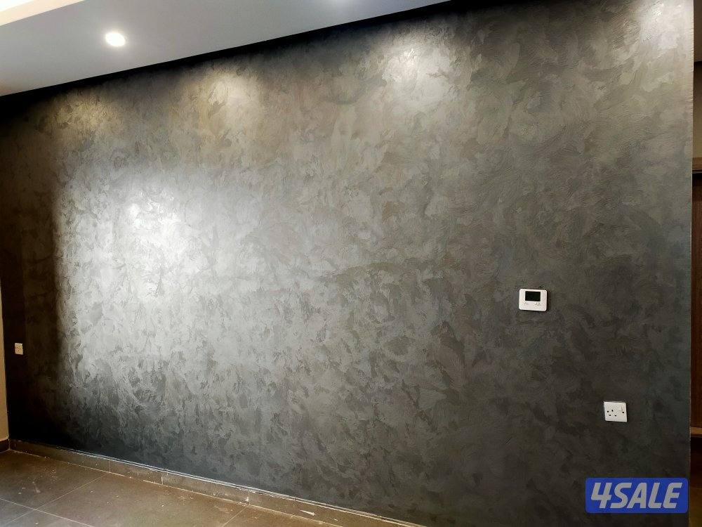 اصباغ وتركيب ورق جدران وتركيب باركيه خشب2