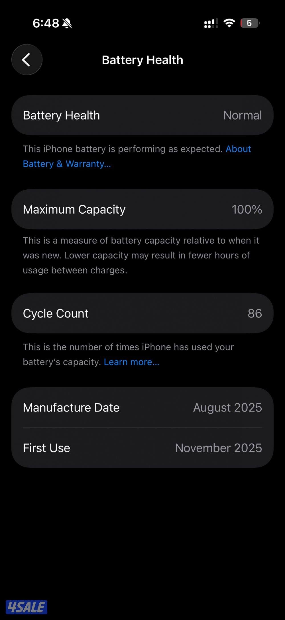 كالجديد بطارية 1003