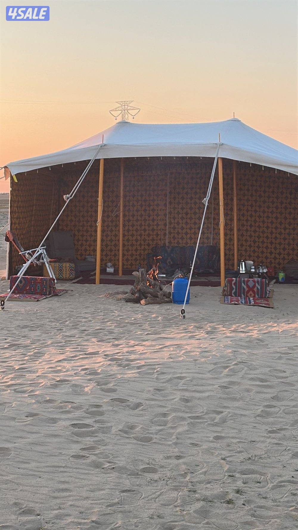 خيمه صباحيه شراع 3. في 5 اصفر مشجر0