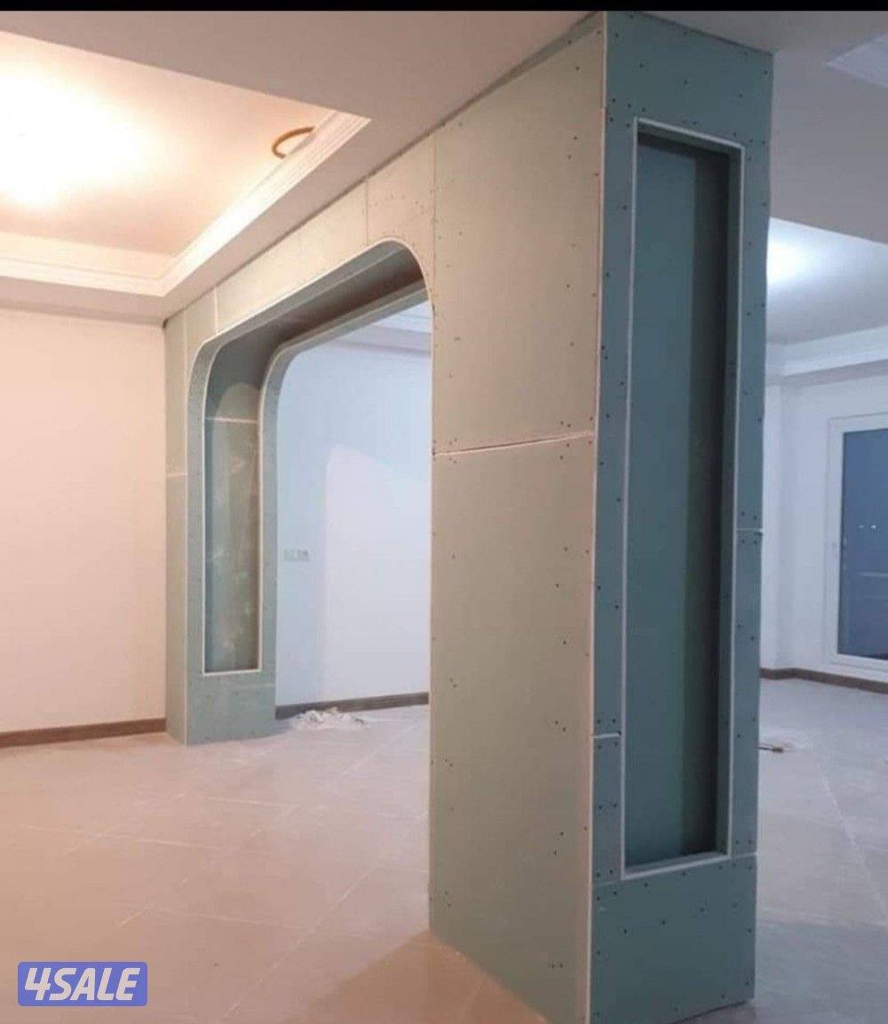 ديكور جبس بورد اسقف قاطع بارتيشن جبس بورد اسمنت بورد اصباغ بديل خشب2