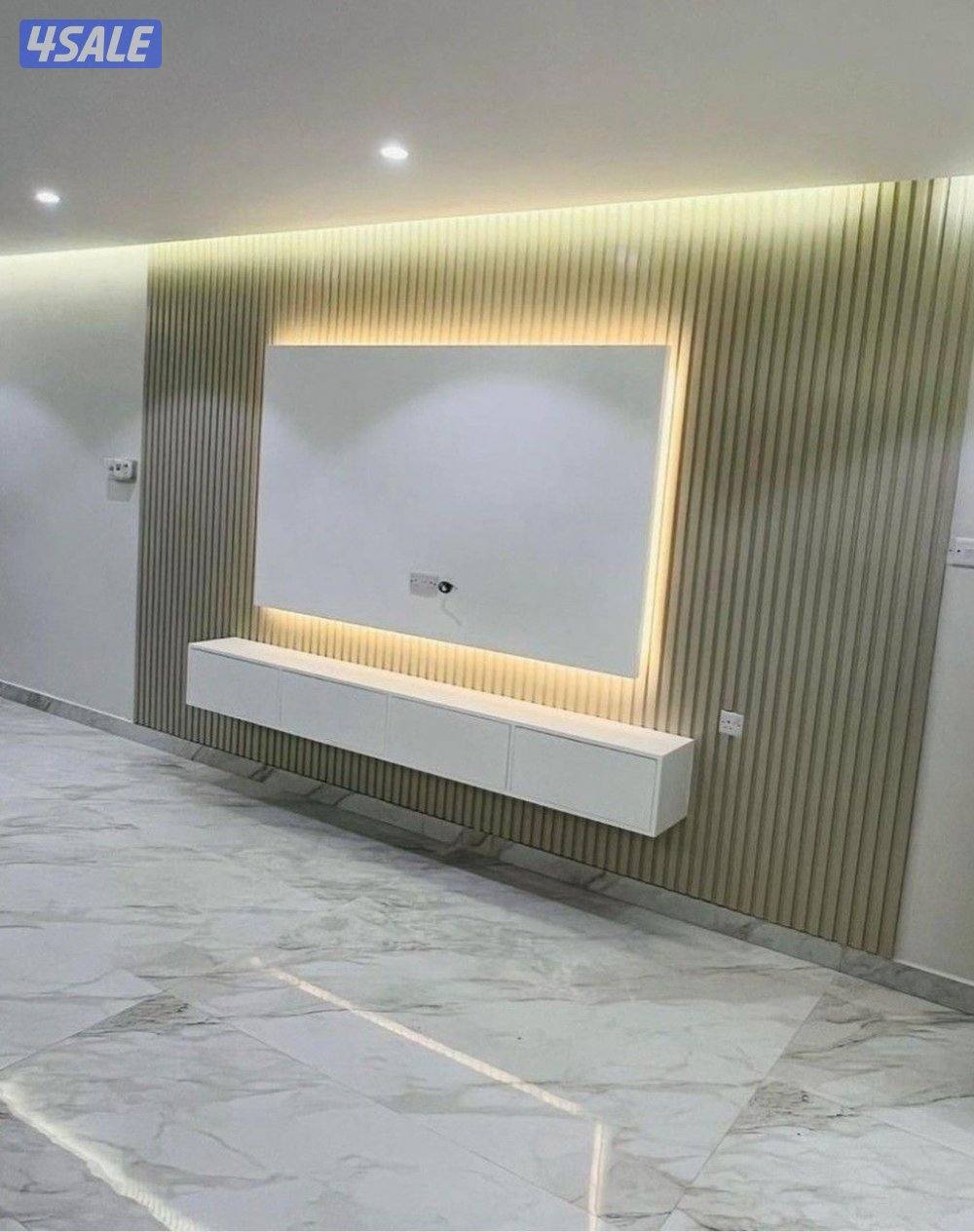 ديكور جبس بورد اسقف قاطع بارتيشن جبس بورد اسمنت بورد اصباغ بديل خشب9