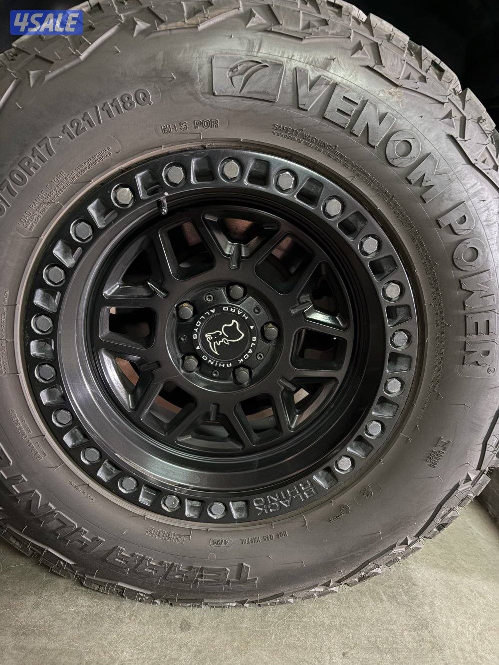 رنقات بلاك راينو *خمسة مع السبير* سلة رانقلر اصلية من الوكالة0