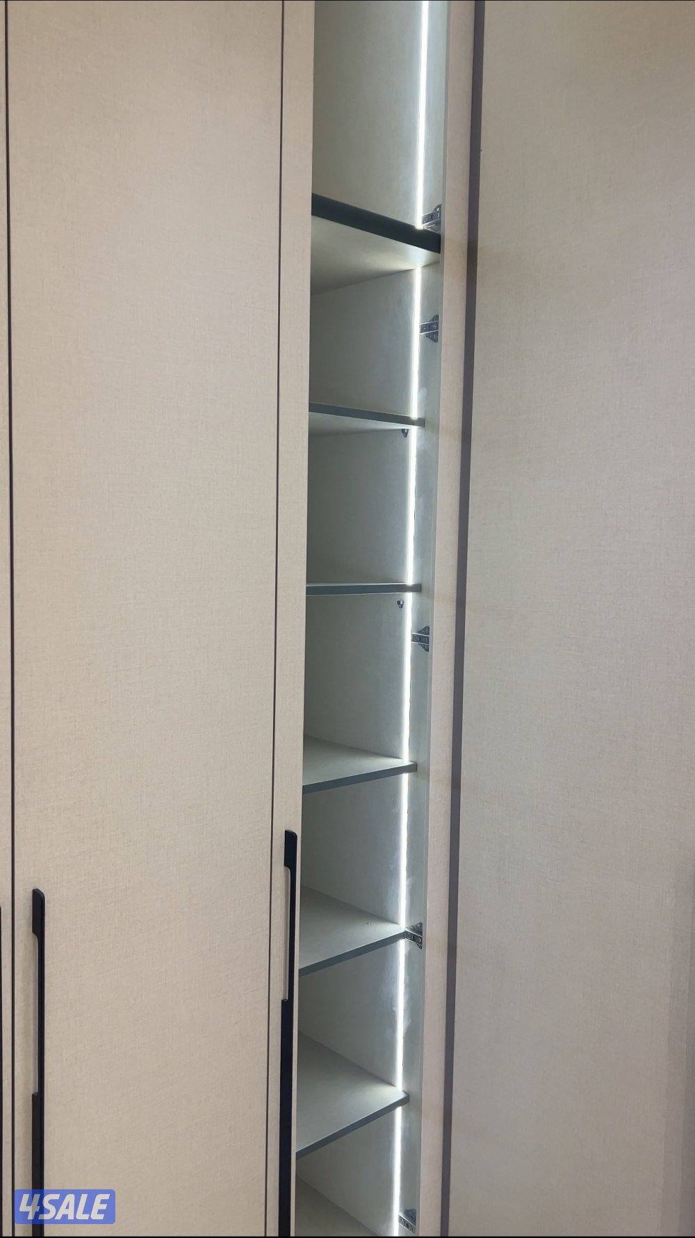 نجار تفصيل دواليب جدران تلفزيون بد وول وأبواب خشب وديكور6