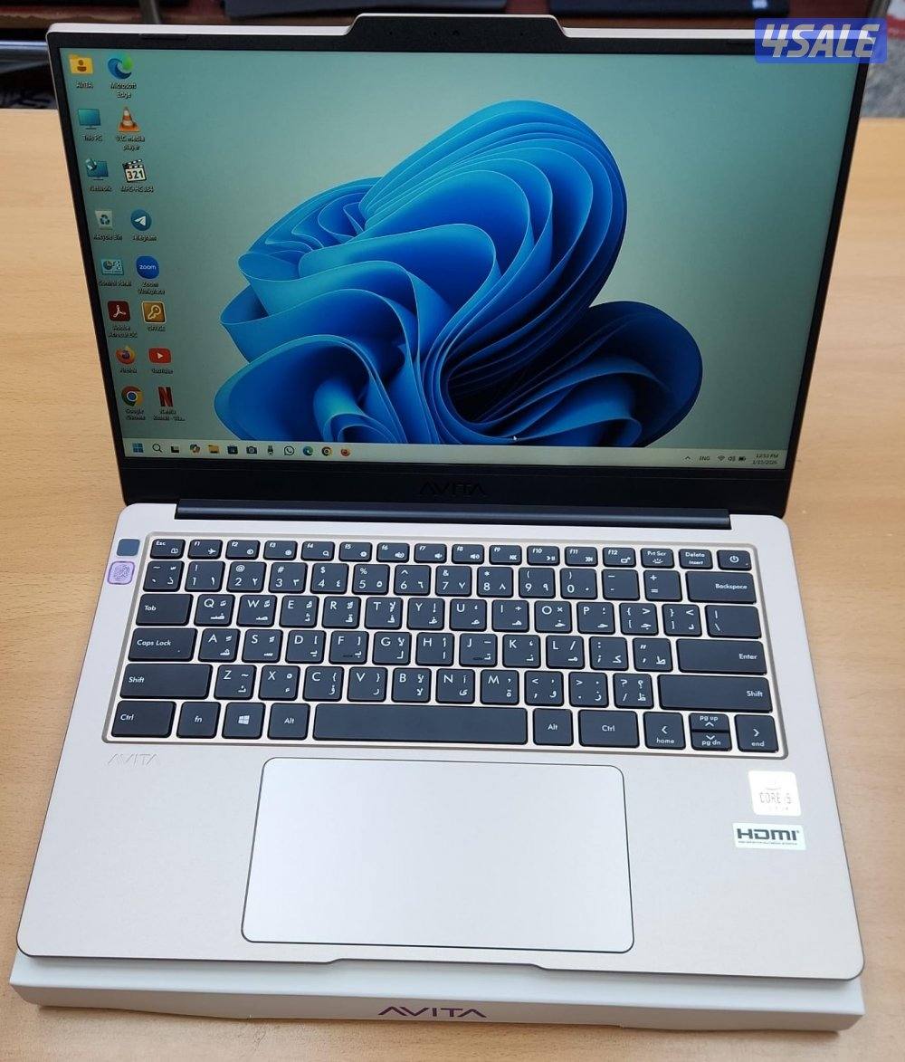 للبيع لابتوب Avita Libre v14/Ryzen7 10gen/8GB ram/512GB SSD جديد مع ال5