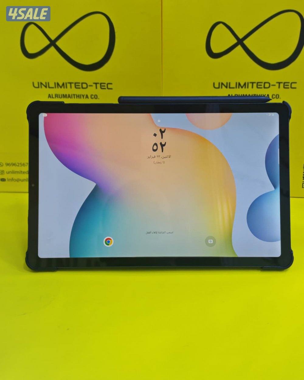 تابلت سامسونج S6 لايت – 64 جيجا – رمادي مع القلم الأصلي مستعمل كالجديد0