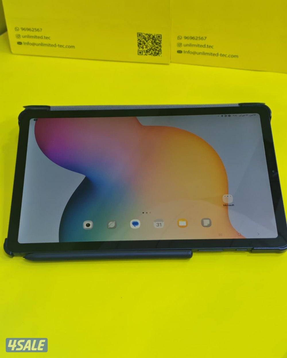 تابلت سامسونج S6 لايت – 64 جيجا – رمادي مع القلم الأصلي مستعمل كالجديد3