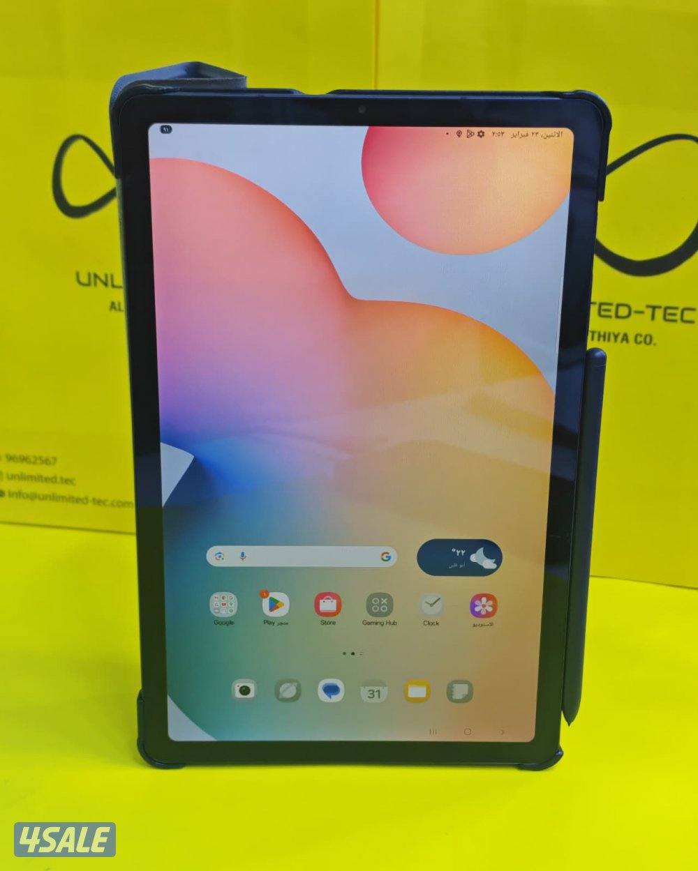 تابلت سامسونج S6 لايت – 64 جيجا – رمادي مع القلم الأصلي مستعمل كالجديد6