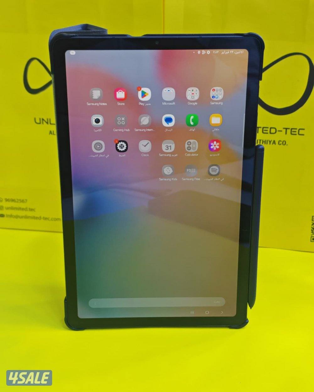 تابلت سامسونج S6 لايت – 64 جيجا – رمادي مع القلم الأصلي مستعمل كالجديد7