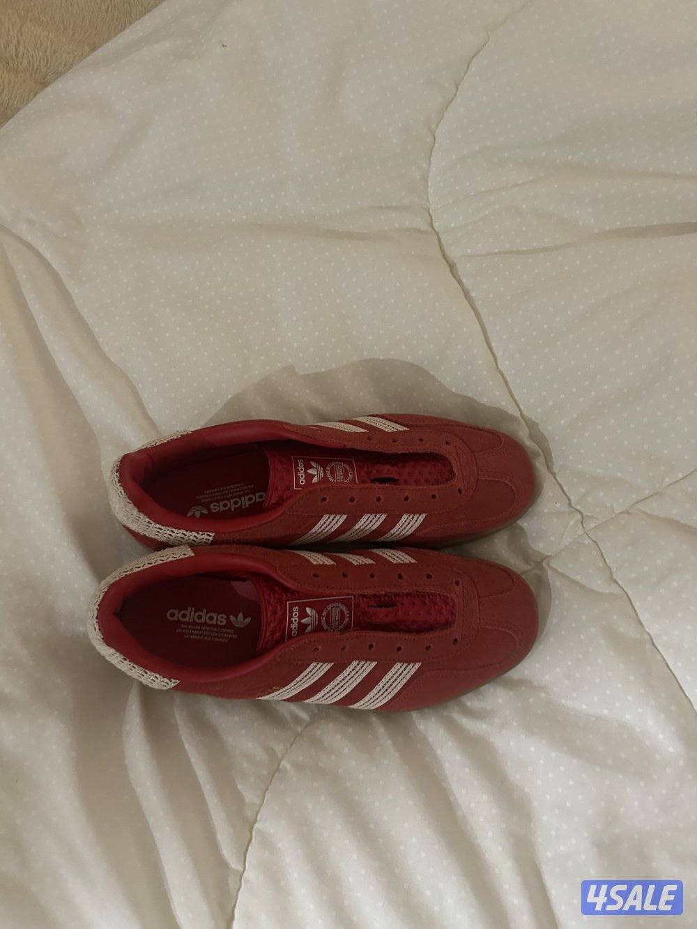Gazelle adidas red shoes0