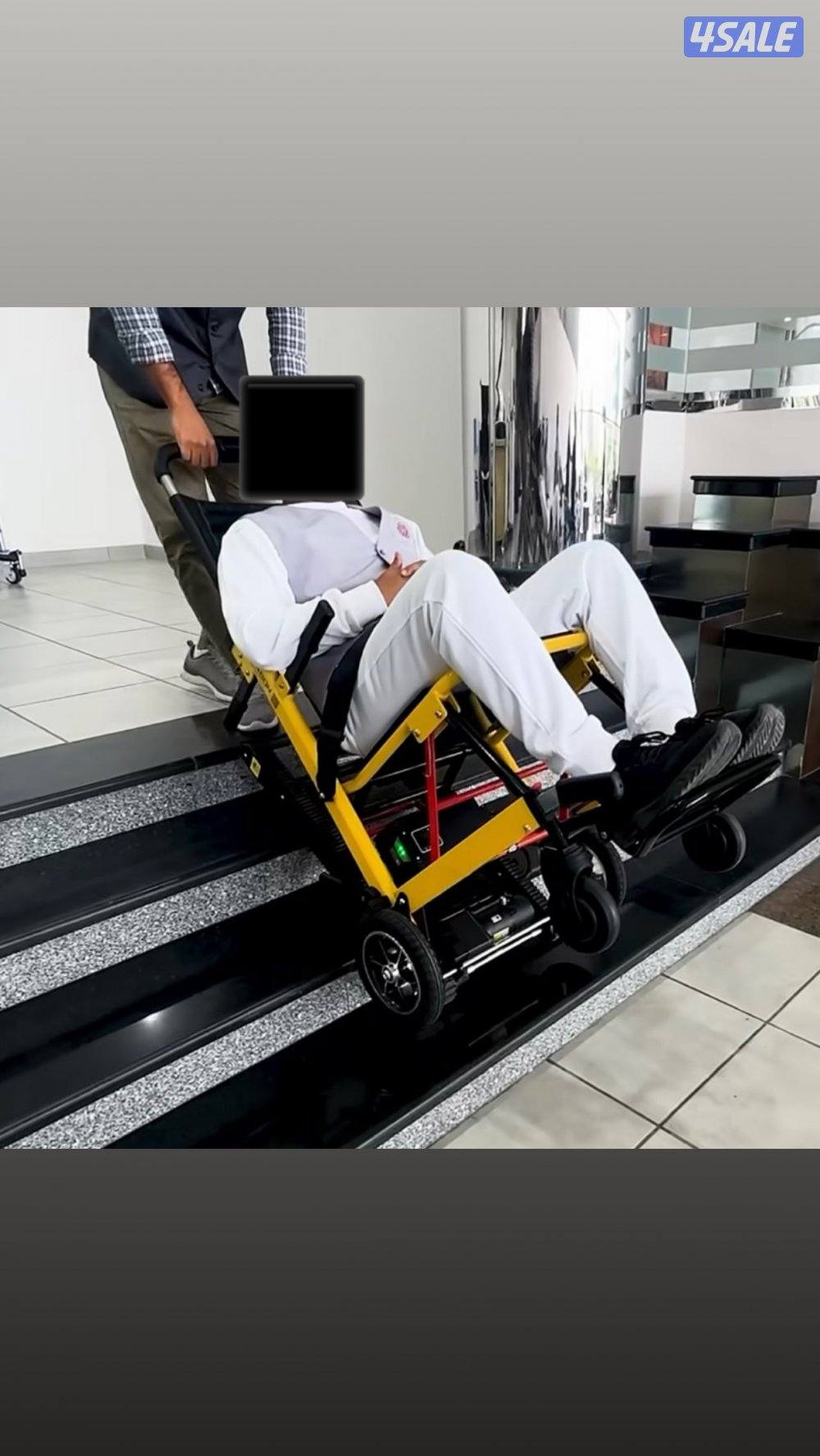 كرسي صعود الدرج الكهربائي - سهل تنقل المريض وكبار السن مع الكرسي الذكي0
