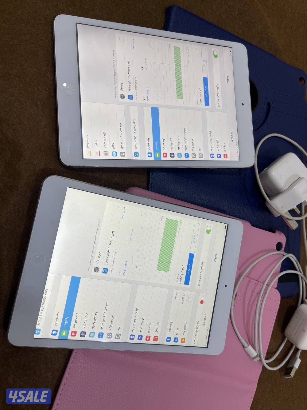 ايبادين ابل ميني 3 وميني 2 نظاف 64 قيقا و16 قيقا شغالين تمام مع كفر5