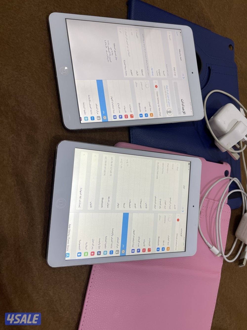 ايبادين ابل ميني 3 وميني 2 نظاف 64 قيقا و16 قيقا شغالين تمام مع كفر6