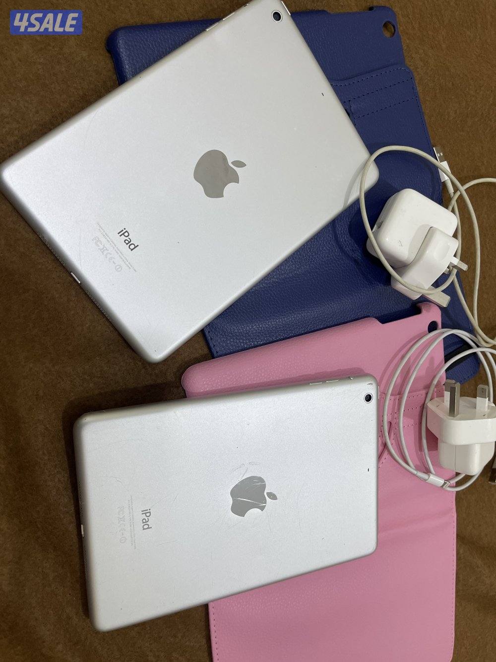 ايبادين ابل ميني 3 وميني 2 نظاف 64 قيقا و16 قيقا شغالين تمام مع كفر7