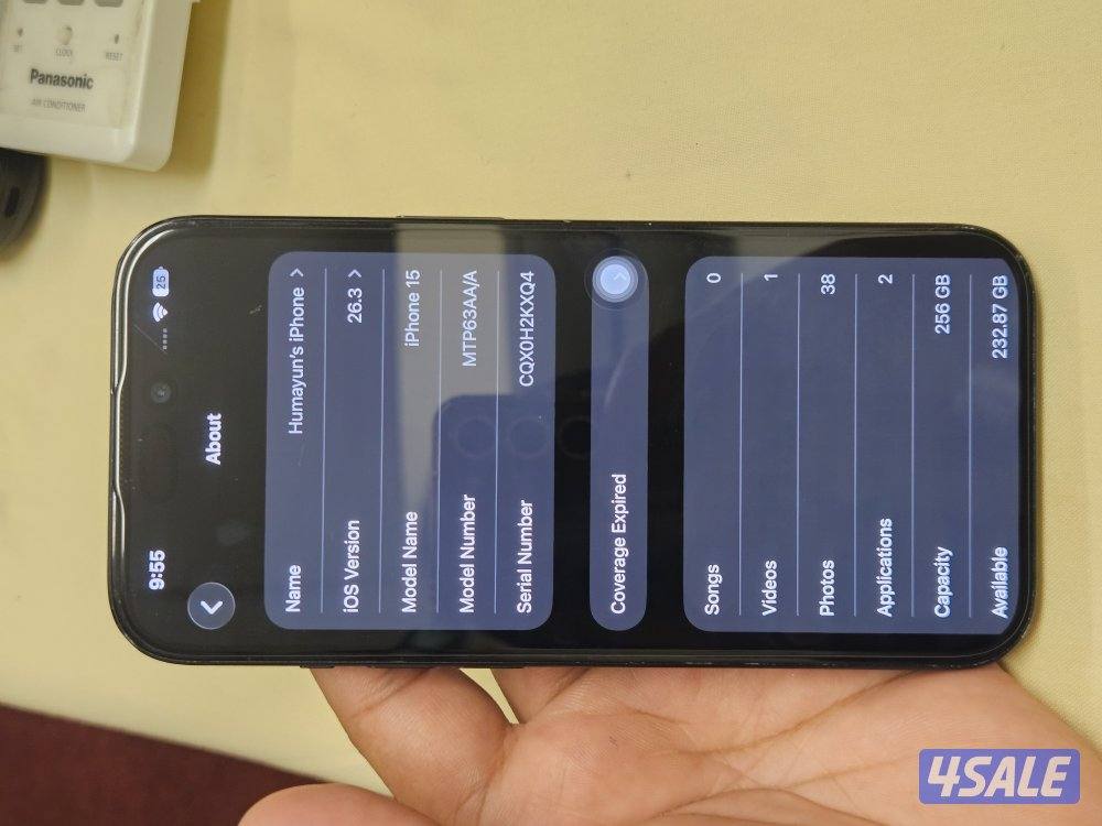 256 gb, Back glass recently changed.
Small scratch0