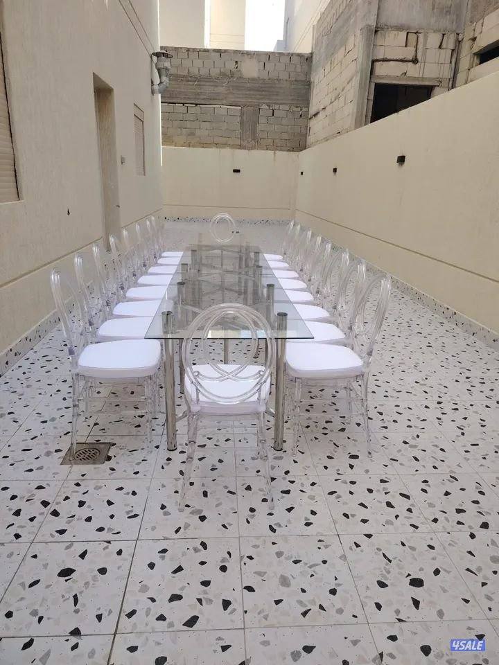 تأجير كراسي وطاولات وكنب وزينة وخيم وبيت شعر وقهوجيه وتسكره حدائق ومنا0