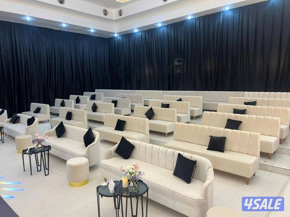 تأجير كراسي وطاولات وكنب وزينة وخيم وبيت شعر وقهوجيه وتسكره حدائق ومنا6