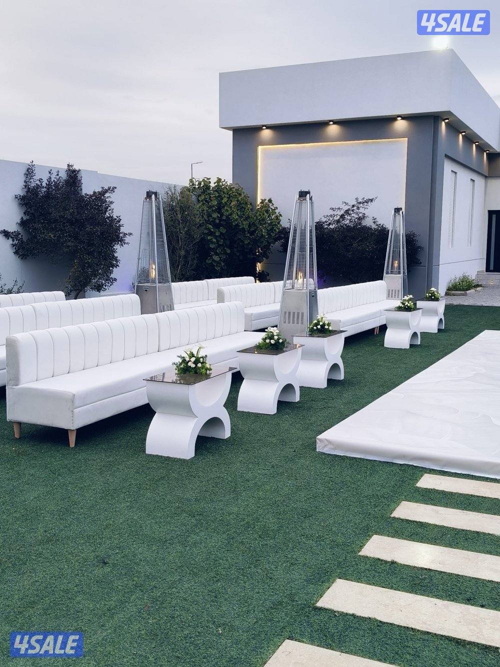 تأجير كراسي وطاولات وكنب وزينة وخيم وبيت شعر وقهوجيه وتسكره حدائق ومنا8