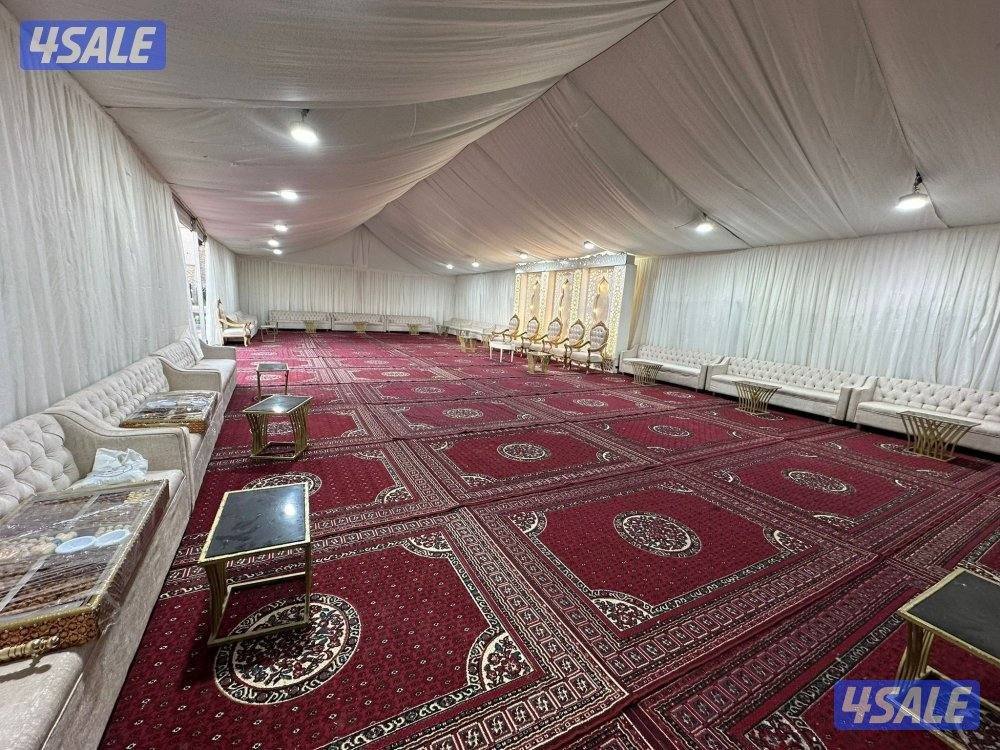 تأجير كراسي وطاولات وكنب وزينة وخيم وبيت شعر وقهوجيه وتسكره حدائق ومنا7