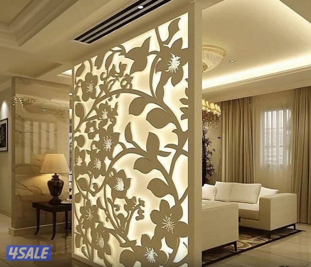 أعامل ديكور صالات غرف وحمامات جميع أنواع الديكور0