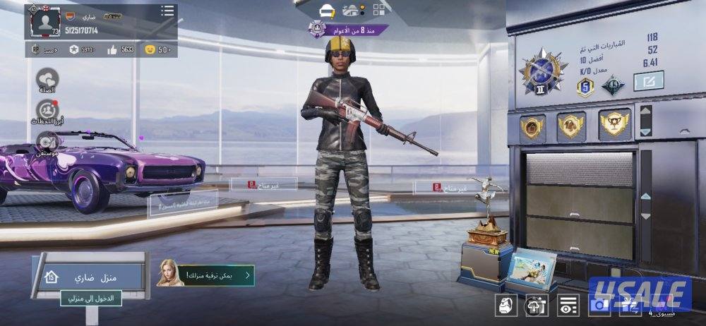 حساب ببجي للبيع0