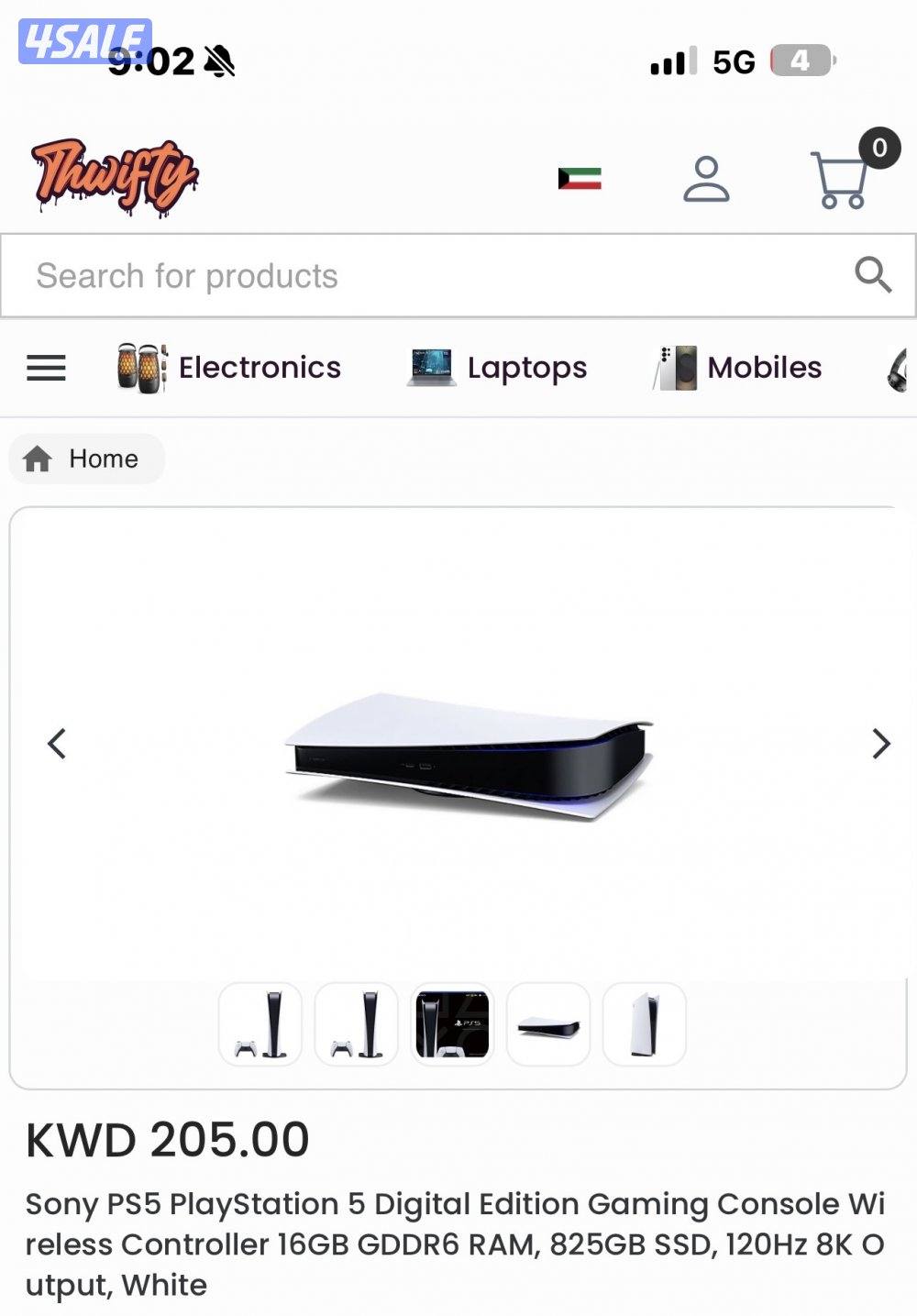 Ps5 digital edition 825 gb I have a lot a of games on but I can reset6