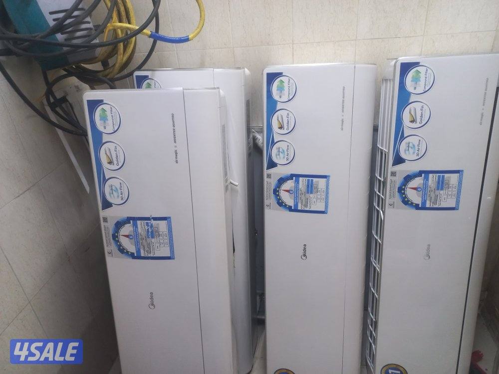 4 وحدات تكييف ميديا انفرتر 2طن موديل حديث سعر الوحدة 130 بحالة ممتازة0