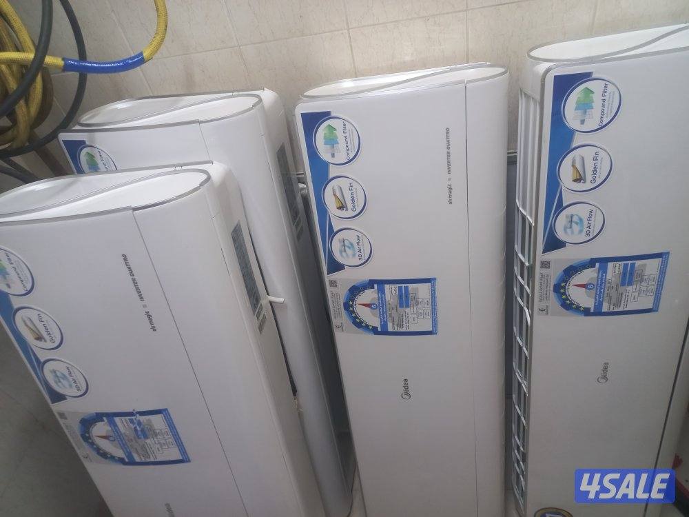 4 وحدات تكييف ميديا انفرتر 2طن موديل حديث سعر الوحدة 130 بحالة ممتازة1