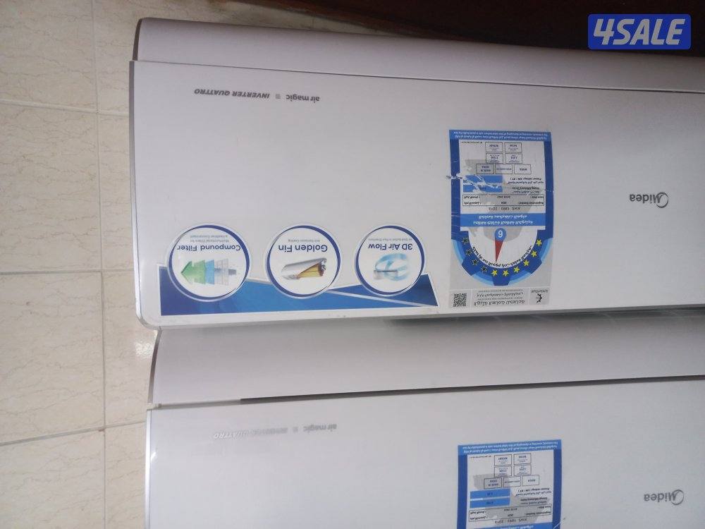 4 وحدات تكييف ميديا انفرتر 2طن موديل حديث سعر الوحدة 130 بحالة ممتازة6